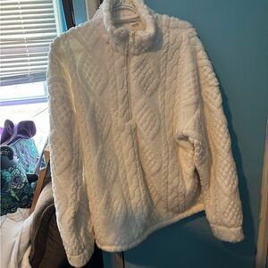 Gilly Hicks Cream Teddy Jacket